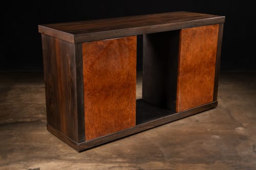 Bertolucci Exotic Wood and Oil Rubbed Bronze Sideboard. | Cabinet in Storage by Costantini Design