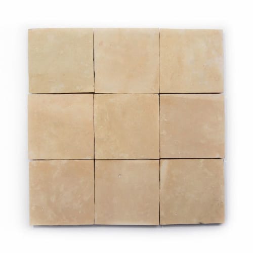 Unglazed Natural Zellige by Zia Tile at Posada by the Joshua Tree House