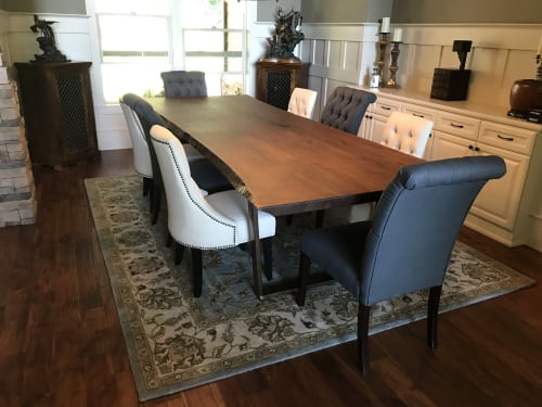 Live Edge Oregon Walnut Slab Table | Dining Table in Tables by Beneath the Bark