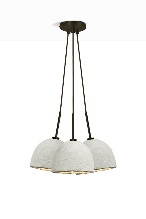 MushLume Cluster Chandelier - 3 Shades | Chandeliers by MushLume Lighting
