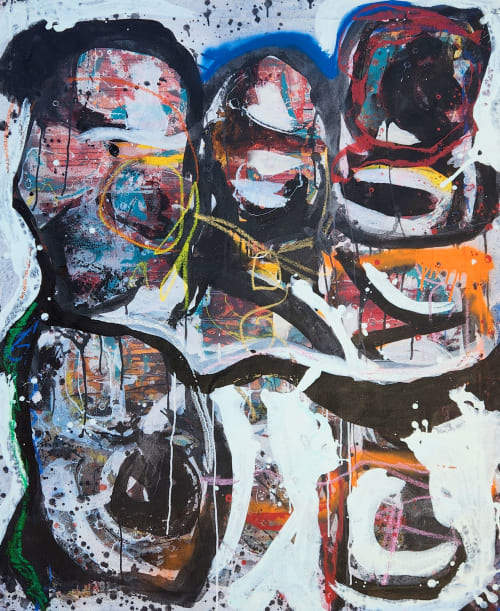 Tres Cabezas | Mixed Media by Dale Voelker