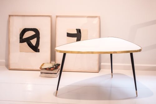 Handcraft Side Table Organic Shape Brass Contour 5 Color | Bedside Table in Tables by Jover + Valls