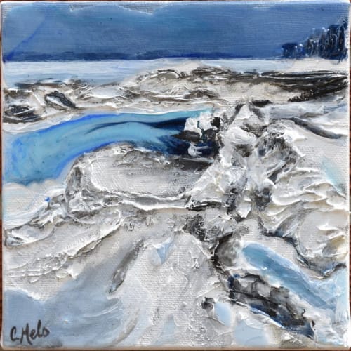 Frozen Shore I & II | Paintings by Celina Melo
