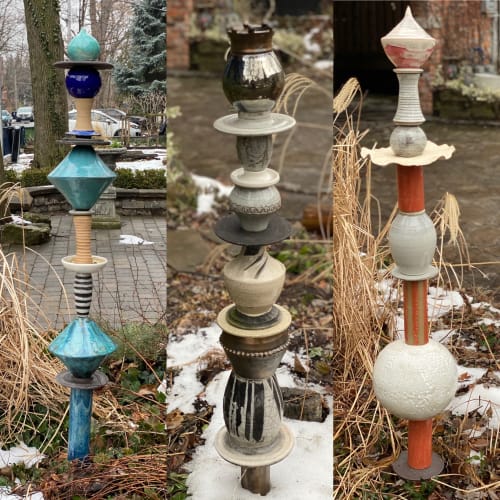 Garden Pyramids | Public Sculptures by Catharina Goldnau Ceramics