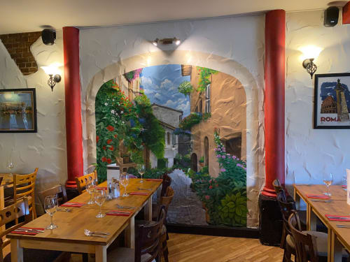 il Cancello Italian restaurant Beamish | Murals by Leeroy ( Custom Artwerk )