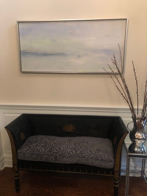 View From Train | Oil And Acrylic Painting in Paintings by Lisa Collins