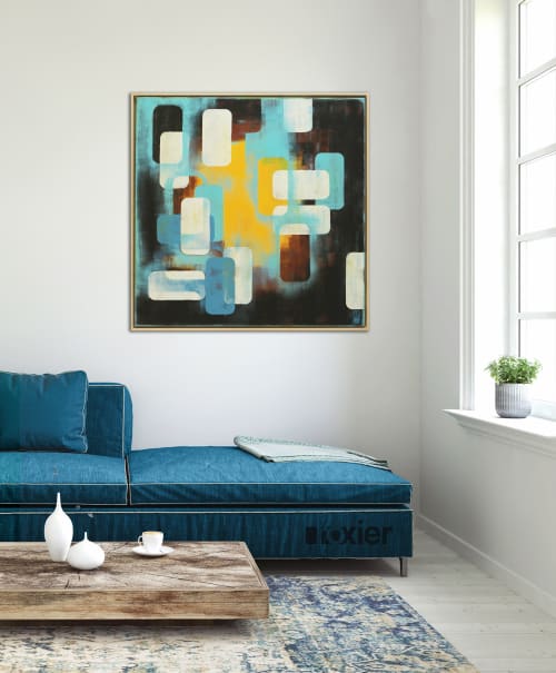 Layer Player - Incl Frame | Paintings by Ronald H | Roxier Art Gallery in Rotterdam
