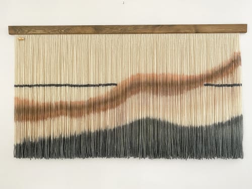 Autumn Color Macrame Backdrop-ZORKE XIII-Large wall hanging | Macrame Wall Hanging in Wall Hangings by Olivia Fiber Art