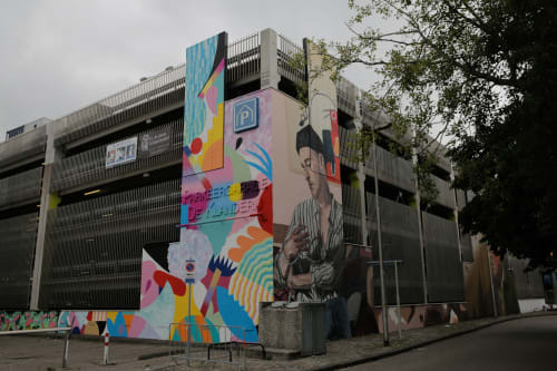 "Unplugged" in conjunction with 'Writers Block' Street Art Fetival | Street Murals by Gabriel Pitcher