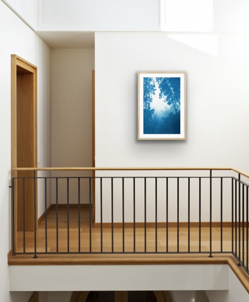 Morning Mist (24 x 16" hand-printed cyanotype photograph) | Photography by Christine So