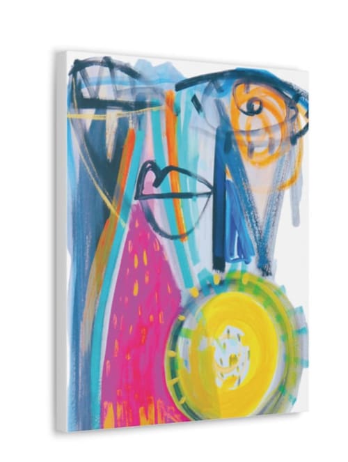 Dream to the Highest Peak - Cotton Printed Canvas Artwork 16 | Prints in Paintings by Fabienne Dougé