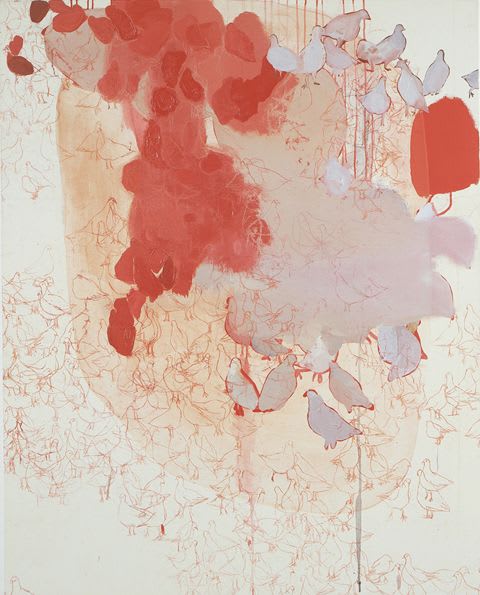 Pigeon | Oil And Acrylic Painting in Paintings by Misato Suzuki