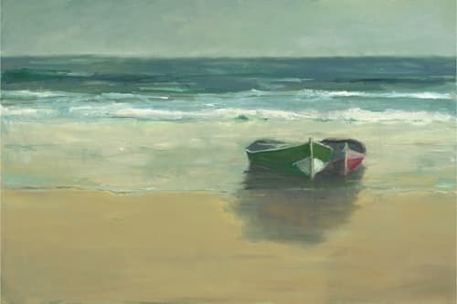 Anne Packard "Outer Beach" | Oil And Acrylic Painting in Paintings by YJ Contemporary Fine Art