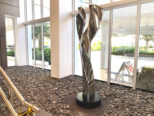 Gemini Stainless steel sculpture | Sculptures by Alex Kveton
