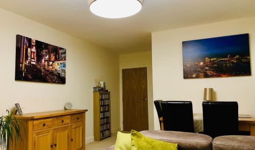 “Tiny Yellow Taxis, New York” Painting | Prints by Lesley Anne Derks