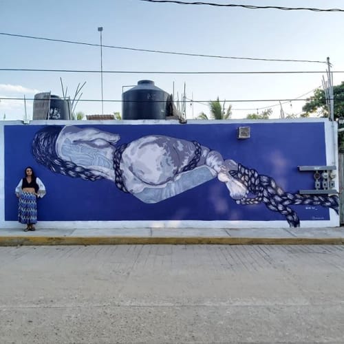 Maeva | Street Murals by Oceane Isla