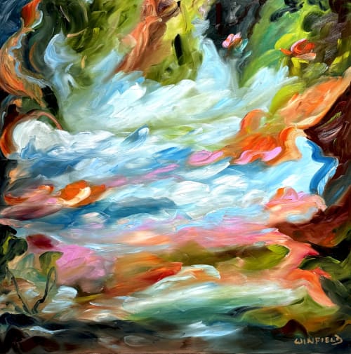 Reaching for Love | Paintings by Darlene J. Winfield