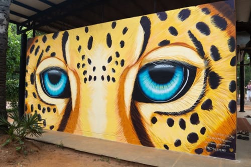 Leopard Mural | Murals by Ekaterina Sky Art