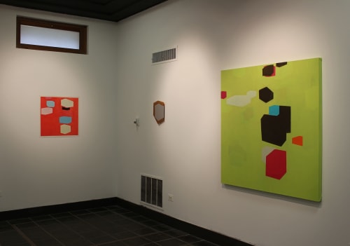 Stations of the Cube | 2010 | oil on canvas | 51 x 51 inches | Paintings by Steven Baris | Abington Art Center in Jenkintown