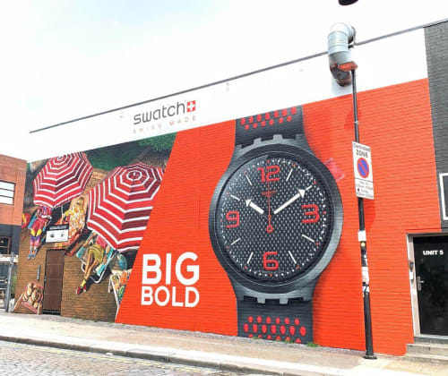 "BIG BOLD” mural | Murals by Heart of Things Studio | Shoreditch in London