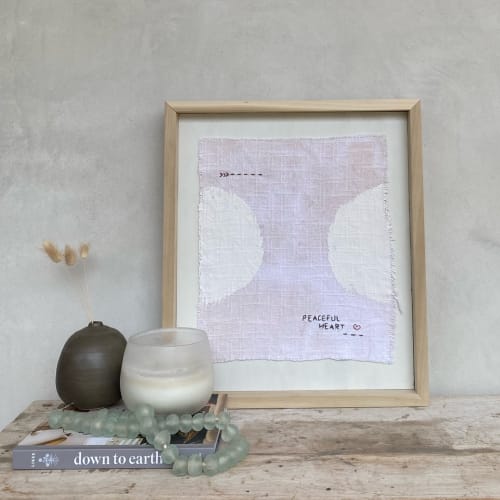 Peaceful Heart Mixed Media | Mixed Media by Ooh La Lūm