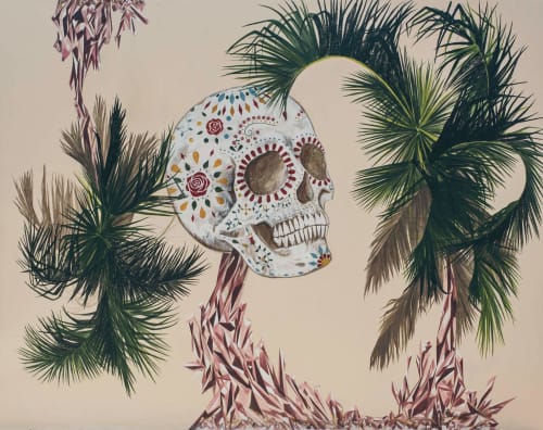 Sugar skull | Murals by Sketchbook Murals by Matt Collier