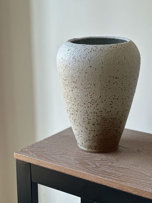 Speckled Gray Lava Glaze | Vases & Vessels by Lucia Matos