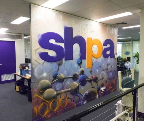 SHPA | Murals by Set It Off Murals | The Society of Hospital Pharmacists of Australia in Collingwood