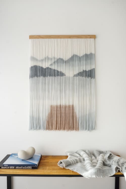 Mountain and Lake Tapestry | Wall Hangings by WOOL + ROPE
