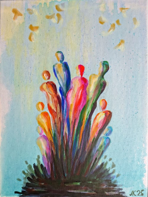 The family | Oil And Acrylic Painting in Paintings by Lena Kolambet