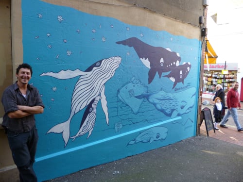 Whalefest mural | Street Murals by John Ives