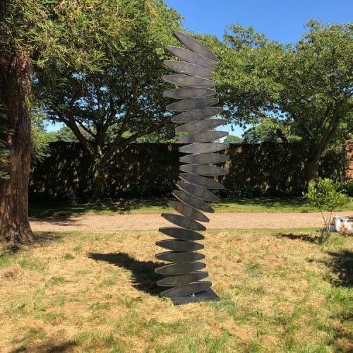 Stacked Form | Public Sculptures by Sophie Marsham | Doddington Hall & Gardens in Doddington