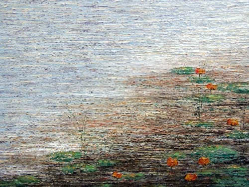 The Pond IV | Oil And Acrylic Painting in Paintings by DANIELA PASQUALINI