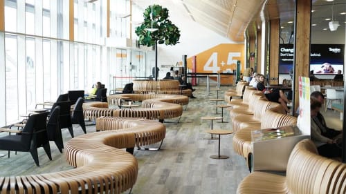 Radius Divider | Chairs by Green Furniture Concept | Hobart International Airport in Cambridge