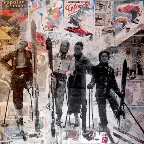 Snow Bunnies | Paintings by Tamara Ruiz