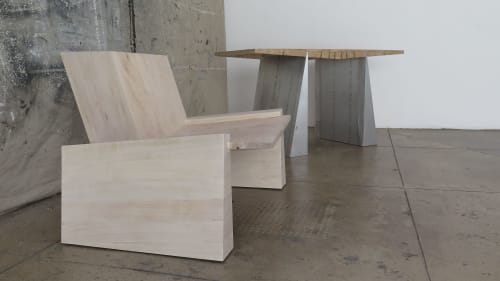 LOW LOUNGE CHAIR, BLEACHED | Chairs by BRANT RITTER