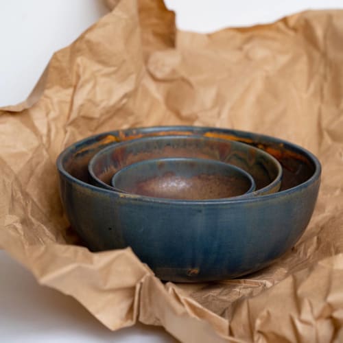 Rust Stoneware Nesting Bowl Set | Dinnerware by Creating Comfort Lab