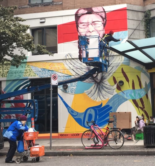 Atira's Gift | Street Murals by Richard Tetrault-artist | Bridge Housing for Women in Vancouver