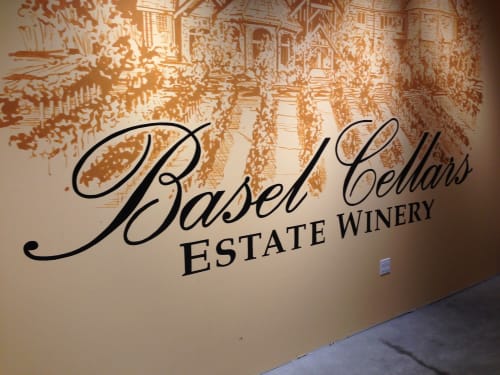 Basel Cellars Winery, Woodinville | Murals by Anna-Lisa Notter | Basel Cellars Woodinville in Woodinville