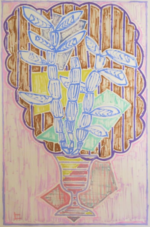 Sekkoku orchid Painting | Oil And Acrylic Painting in Paintings by Hikaru O