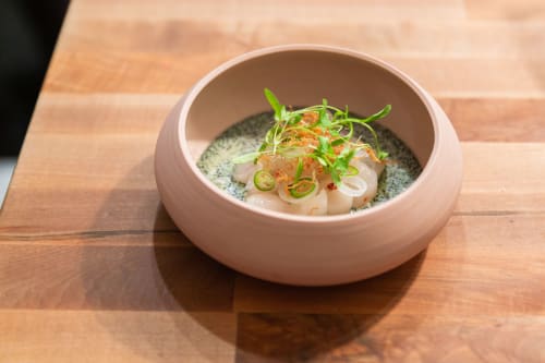 Blush Marble Pillow Bowl | Dinnerware by Ren•Vois | Nightshade in Los Angeles