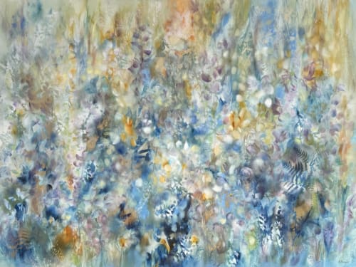 Meadow in the Grass | Oil And Acrylic Painting in Paintings by Kozyuk Gallery