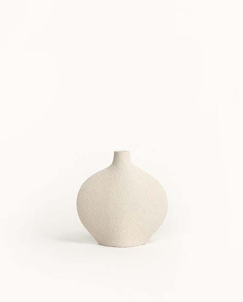 Ceramic Vase 'Goutte - White' | Vases & Vessels by INI CERAMIQUE