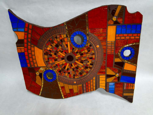 Outer Limits - Glass mosaic art piece | Art & Wall Decor by Rochelle Rose Schueler - Wild Rose Artworks LLC