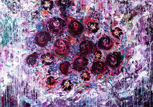 Forget me not | Oil And Acrylic Painting in Paintings by Elena Parau