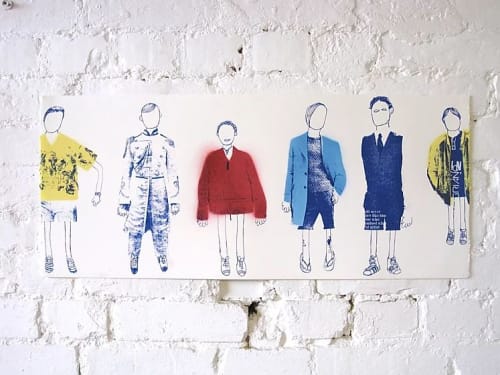 Six Boys | Paintings by Adam Hemuss
