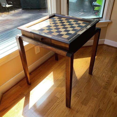 Restored Chess Board | Tables by Porush Woodworking