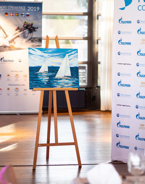 Nord Stream race regatta commission | Paintings by Lina Vonti
