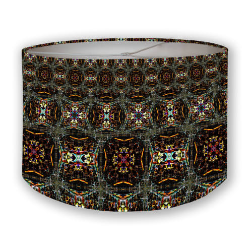 CDMX Night Kaleidoscope Lampshade | Floor Lamp in Lamps by Ri Anderson