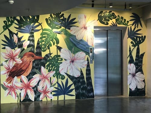 Tropical Mural | Murals by Anina Rubio | Canvas Boutique Hotel in Puerto Princesa